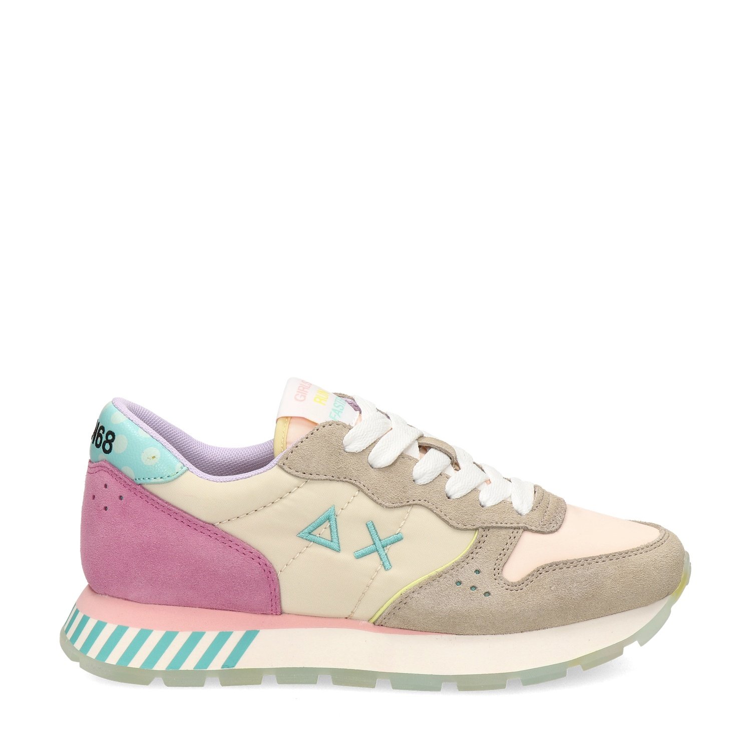 Sun 68 Ally Candy Cane lage sneakers