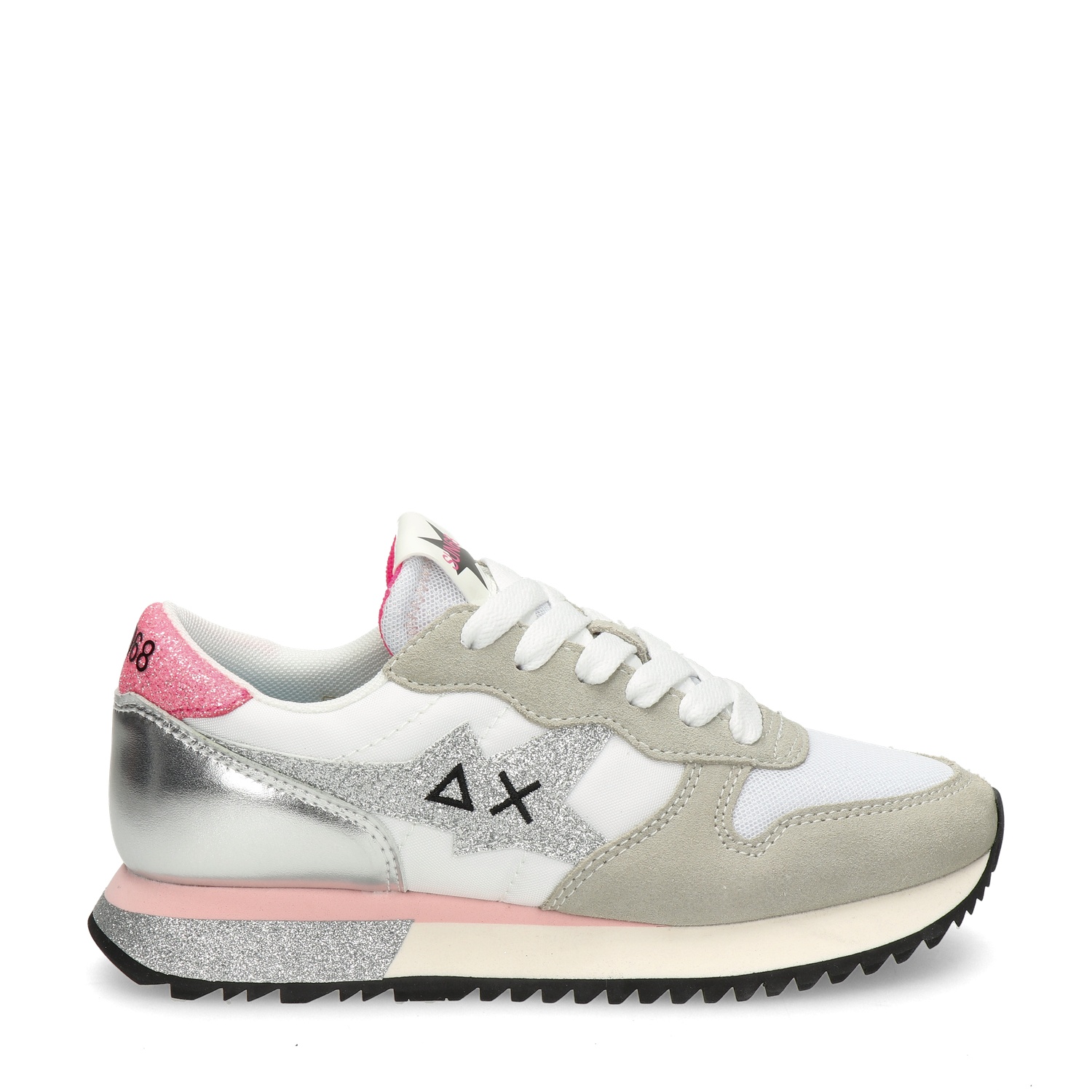 Sun 68 Star girl Glitter lage sneakers