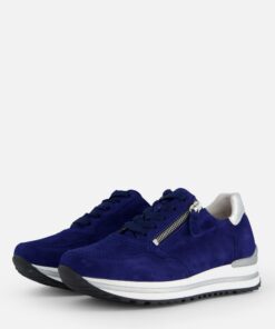 Gabor Sneakers blauw Suede