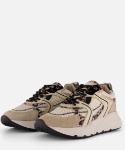 PS Poelman Sneakers beige Leer