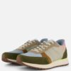 Woden Ronja Sneakers groen Leer
