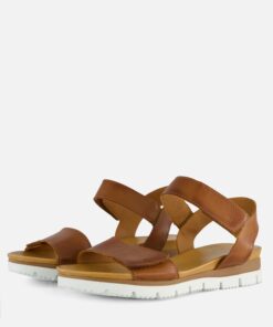 Aqa Sandalen cognac Leer