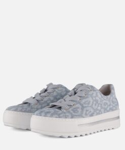 Gabor Sneakers blauw Leer