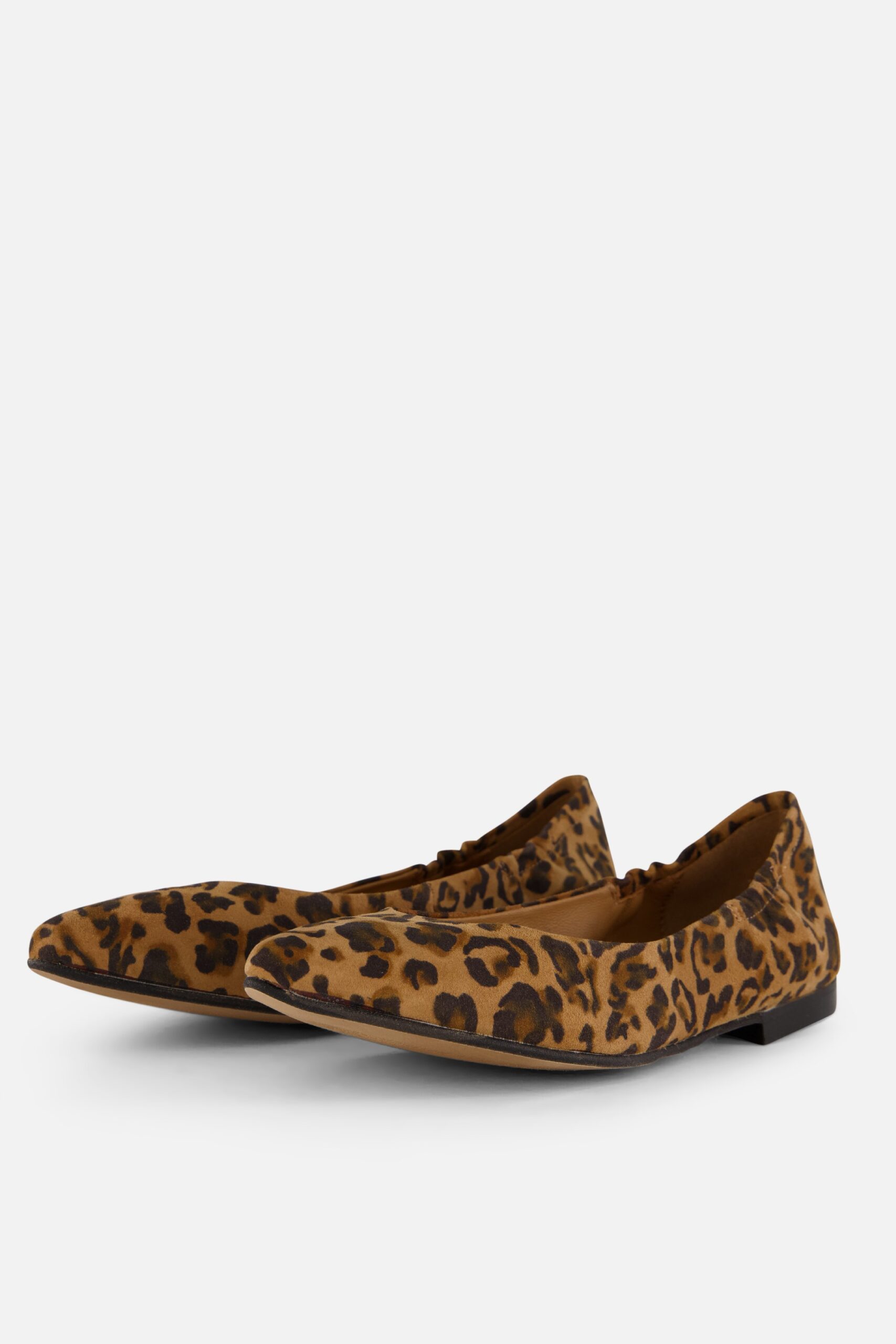 Linea Zeta Leopard Ballerina's bruin Leer