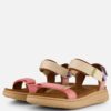 Woden Line LIte Sandalen roze Textiel