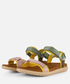 Woden Line Lite Sandalen groen Textiel