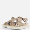 Ecco Flowt Sandalen beige Leer