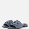 Gabor Denim Slippers blauw Textiel