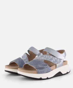 Gabor Rollingsoft Sandalen blauw Synthetisch