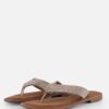 Lazamani Rainbow Slippers zilver Leer