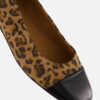 Linea Zeta Leopard Slingbacks zwart Leer