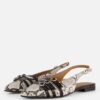 Linea Zeta Slingbacks bruin Leer
