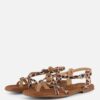 Oh My Sandals Leopard Sandalen beige Leer