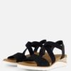 Skechers Bobs Arch Fit Beach Kiss Sandalen zwart