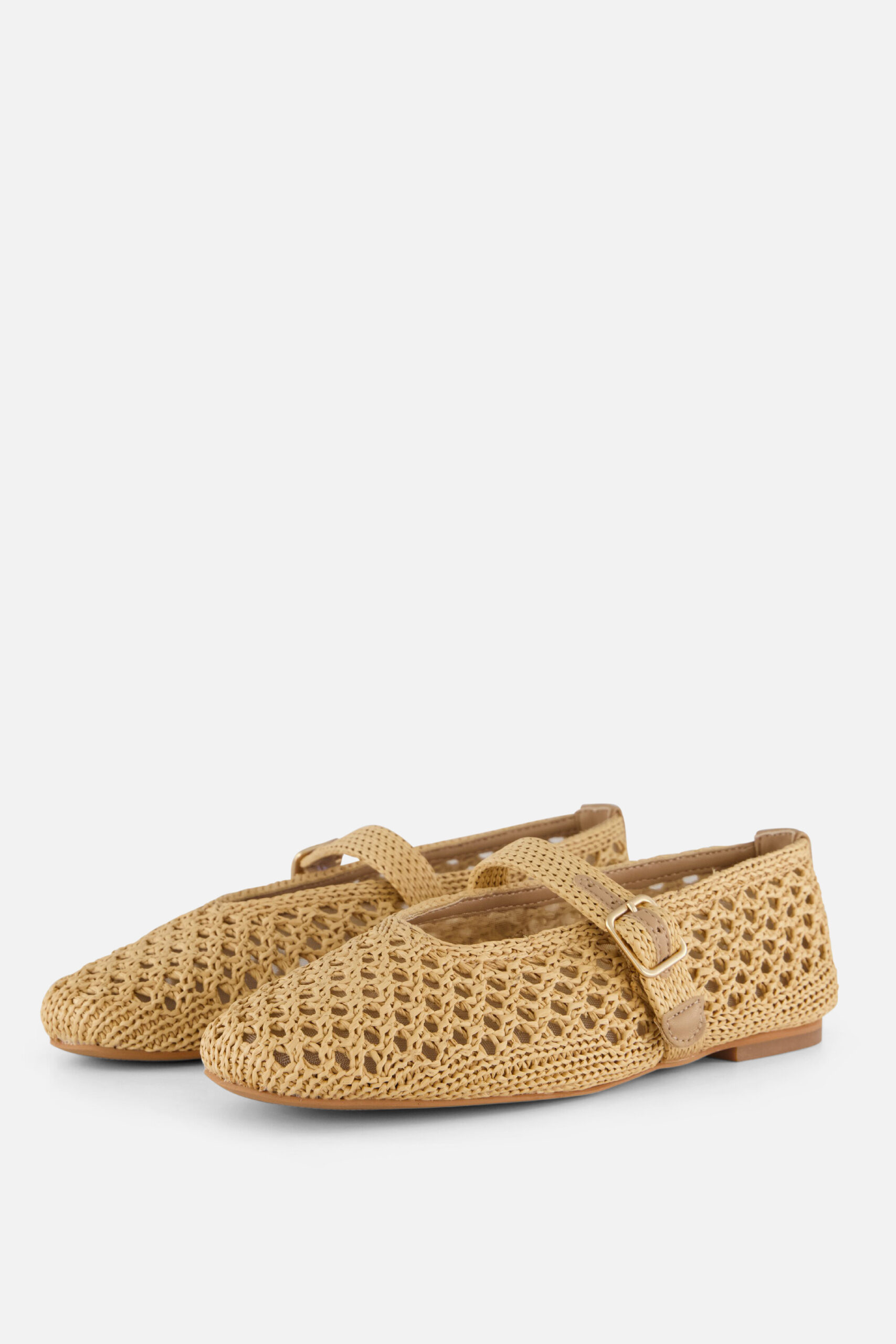 Cellini Ballerina's beige Raffia