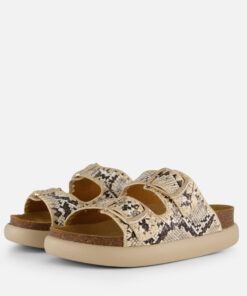 Scholl Noelle Python Slippers beige Synthetisch