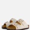 Scholl Noelle Raffia Slippers wit Synthetisch
