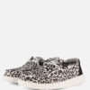 HEYDUDE Wendy Leopard Instappers zwart Canvas