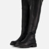 Ann Rocks Overknee hoge laarzen zwart Pu