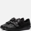 Ecco Soft 2.0 Velcro Sneakers zwart Leer