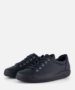 Ecco Soft 2.0 W Sneakers blauw Leer