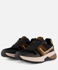 Gabor Rollingsoft Sneakers zwart Leer