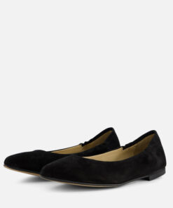 Linea Zeta Ballerina's zwart Suede