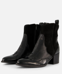 Linea Zeta Cowboylaarzen zwart Leer