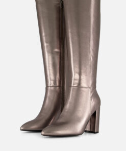 POSH by Poelman Hoge laarzen goud Pu