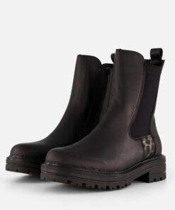 Remonte Chelsea boots zwart Leer