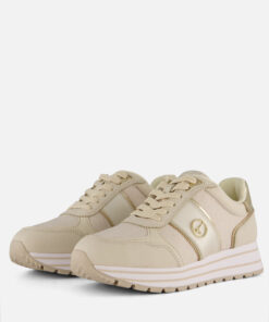 Tamaris Essential Sneakers beige Textiel