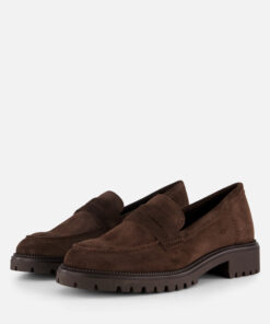 Tamaris Instappers bruin Suede