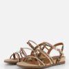 Tamaris Leopard Sandalen beige Textiel