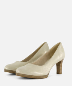 Tamaris Pumps beige Leer