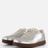 Woden Bjork Sneakers zilver Leer