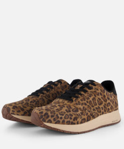 Woden Nicoline Leopard Sneakers bruin Suede