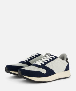 Woden Nicoline Sneakers blauw Textiel
