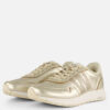 Woden Nora Natural Soft Sneakers goud Leer