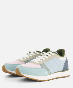 Woden Ronja Color Blocked Sneakers blauw Leer