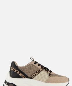 Cellini Leopard Sneakers beige Textiel