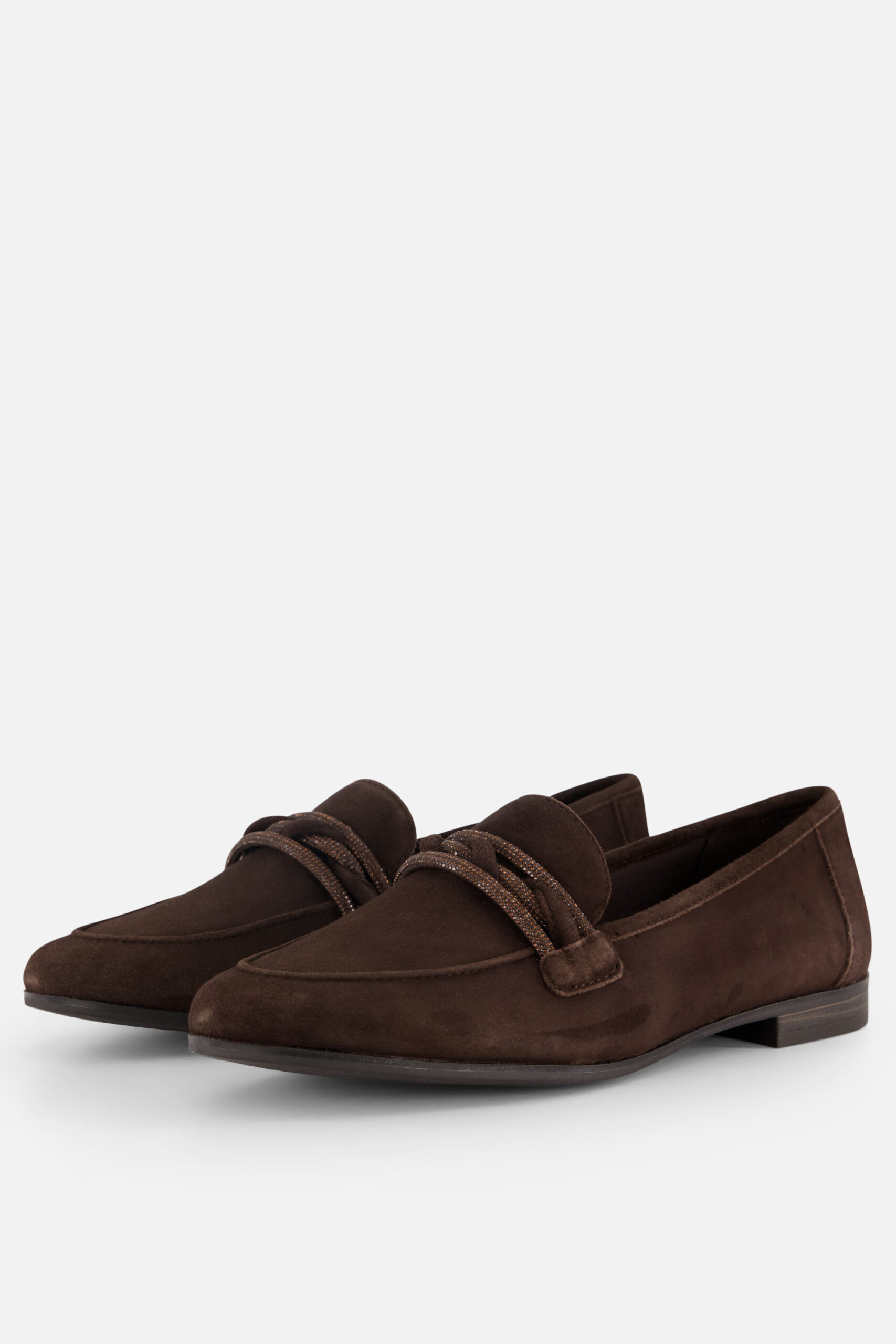 Marco Tozzi Instappers bruin Suede
