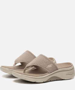 Skechers Arch Fit Slippers zwart Textiel