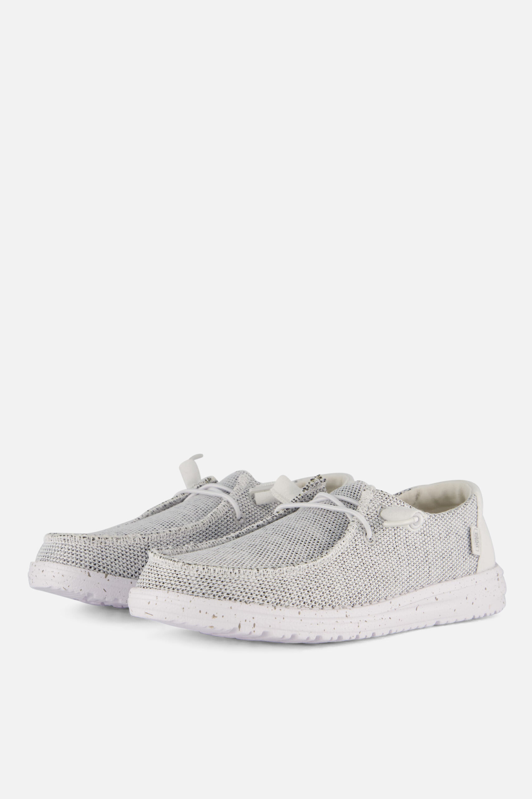 HEYDUDE Wendy Sox Instappers grijs Canvas