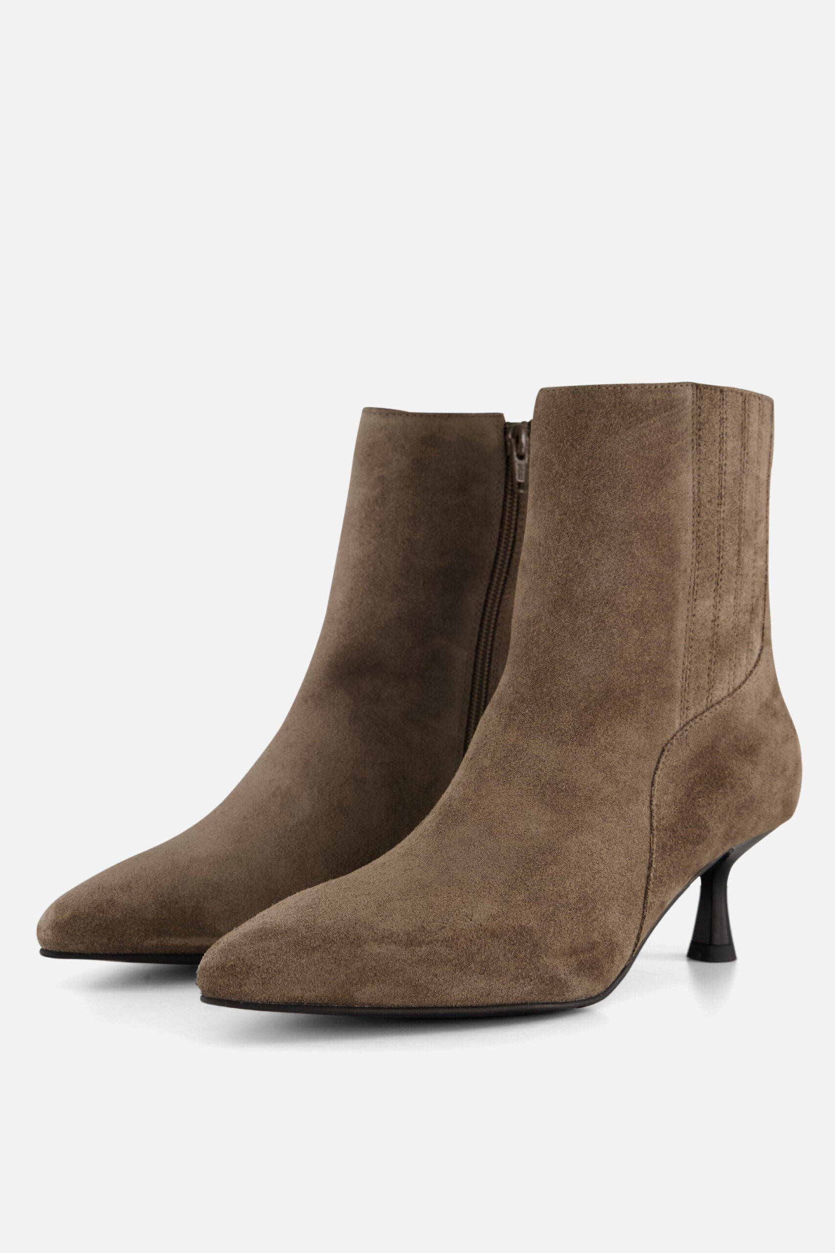 Linea Zeta Enkellaarsjes taupe Suede