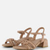 Marco Tozzi Sandalen beige Textiel