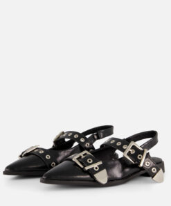 POSH by Poelman Slingbacks zwart Lak