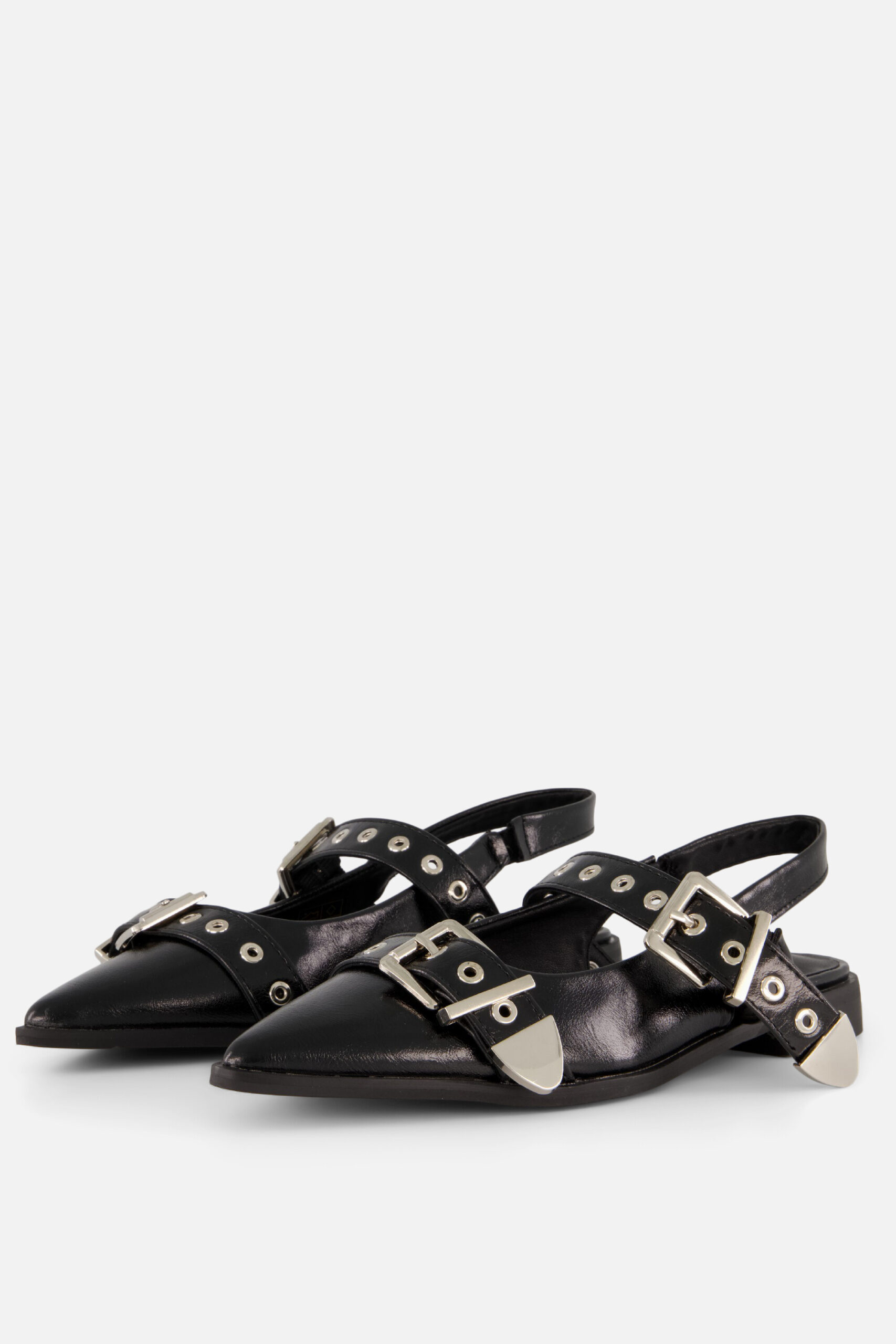 POSH by Poelman Slingbacks zwart Lak