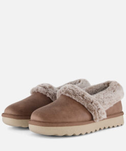 Skechers Cozy Up Pantoffels taupe Synthetisch