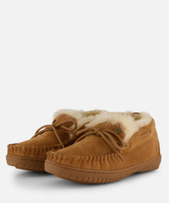 Warmbat Bunya Pantoffels cognac Suede