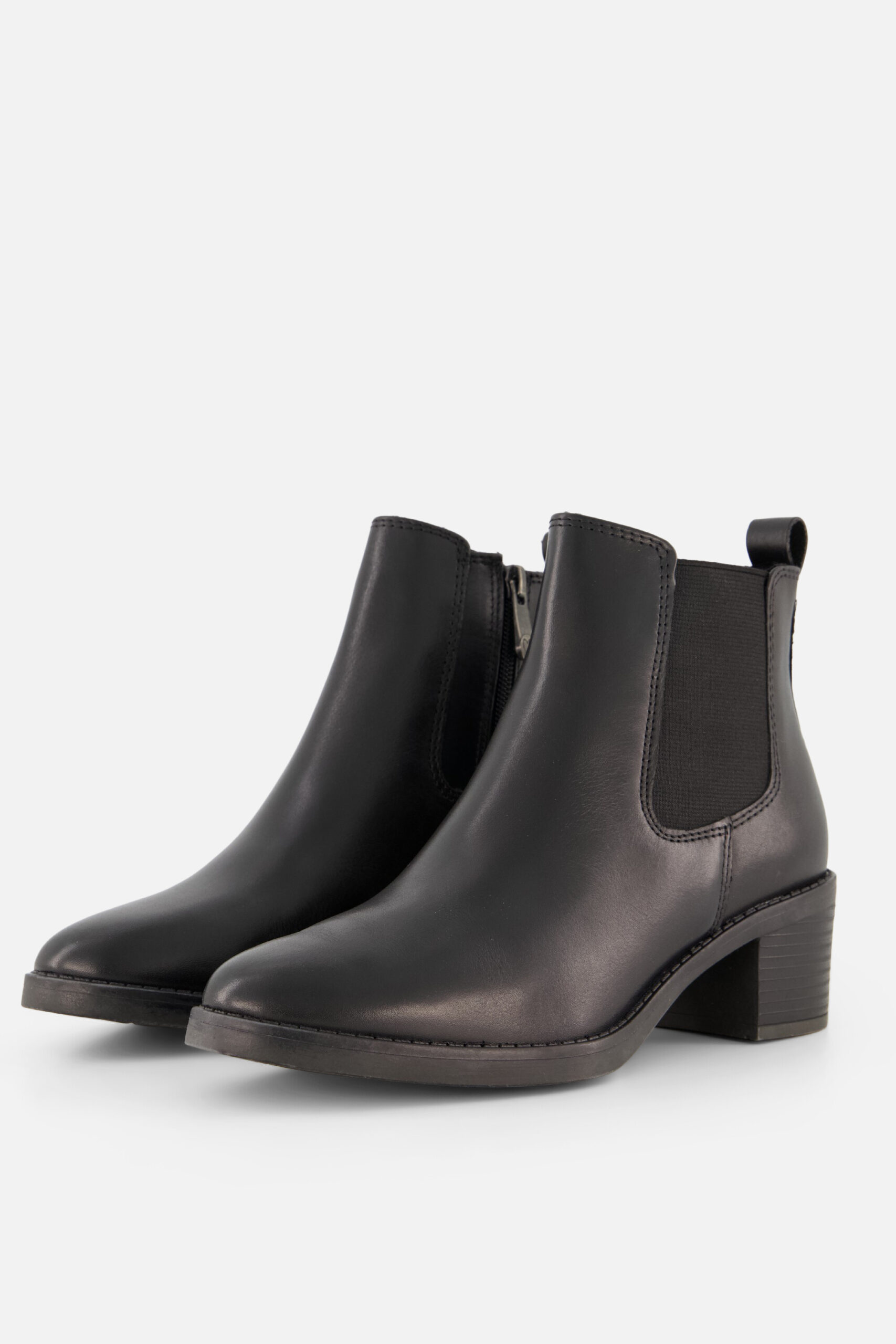 Marco Tozzi Chelsea Boots zwart Leer